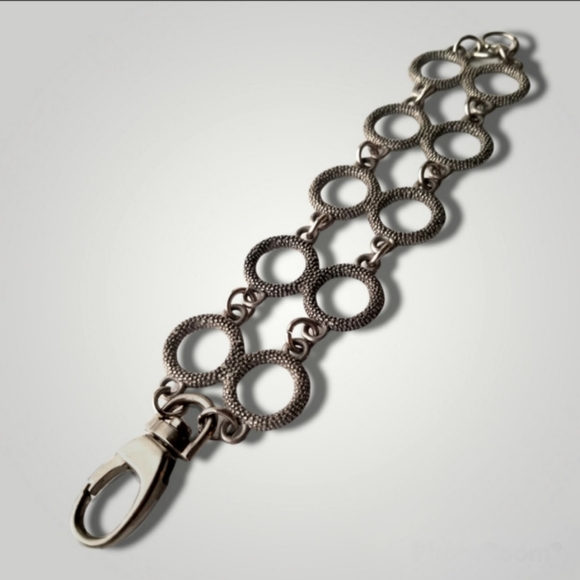 Unique Wide Double Link Bracelet - Picture 2 of 4